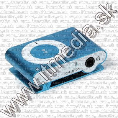 Image of Fém mini MP3 lejátszó *microSD* Kék (IT9113)