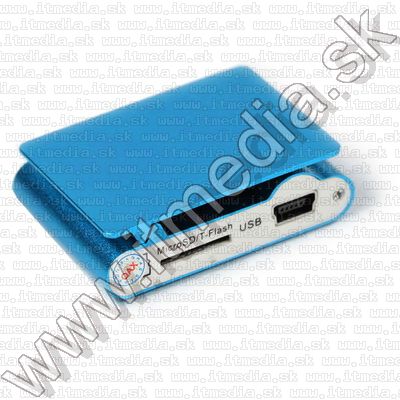 Image of Fém mini MP3 lejátszó *microSD* Kék (IT9113)