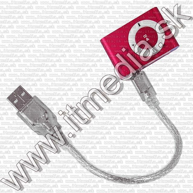 Image of Fém mini MP3 lejátszó *microSD* Piros (IT7765)