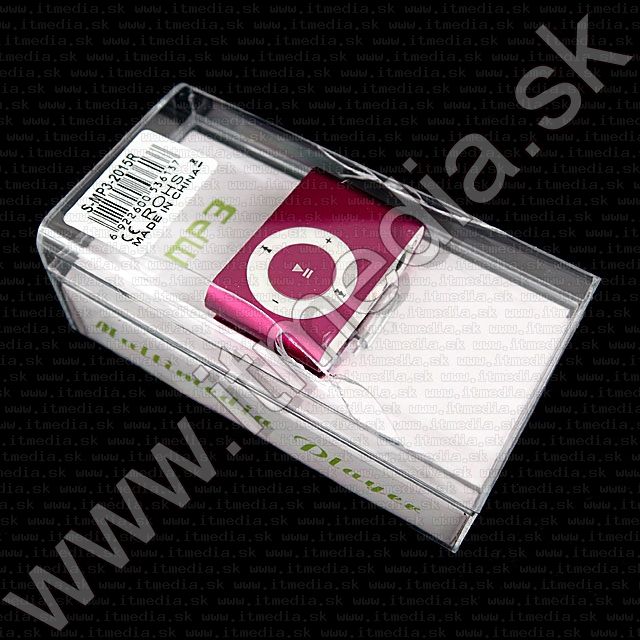 Image of Fém mini MP3 lejátszó *microSD* Piros (IT7765)