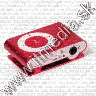 Image of Fém mini MP3 lejátszó *microSD* Piros (IT7765)
