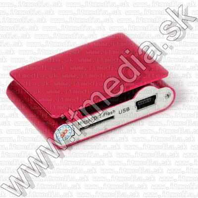 Image of Fém mini MP3 lejátszó *microSD* Piros (IT7765)
