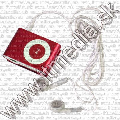 Image of Fém mini MP3 lejátszó *microSD* Piros (IT7765)
