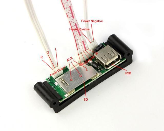Image of DIY MP3 decoder board SD USB Line-In 5-12V BULK (IT10739)
