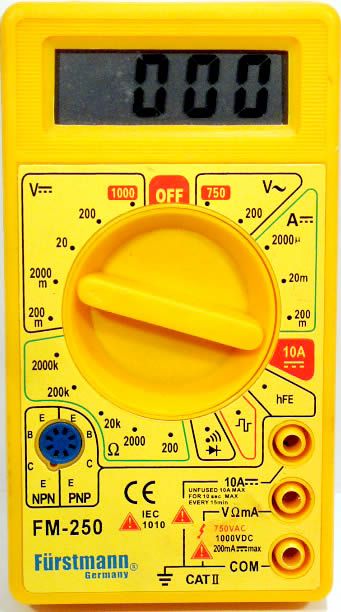 Image of Furstmann Digital Multimeter (IT0204)