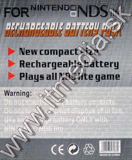 Image of NDS Lite Li-Ion Battery (compatible) (IT4495)