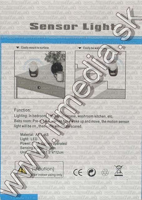 Image of PIR Sensor LED Night Lamp (IT4755)