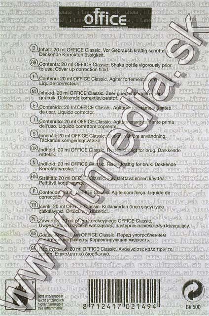 Image of Office Correction Fluid 2x20ml (IT4824)