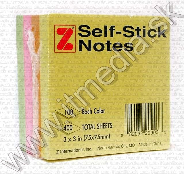 Image of Self-Sticky Notes 400 sheets 75x75mm 4-color (IT4826)