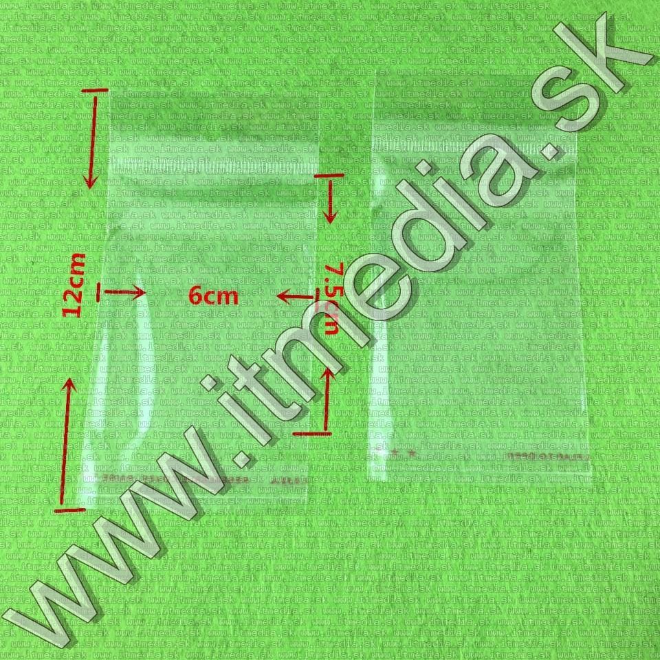 Image of Celofán zacskó öntapadós zárral 75x60mm (lyukkal) (IT13109)