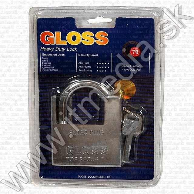 Image of Gloss Padlock 70mm (IT1213)
