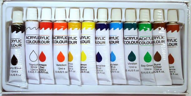 Image of Artico Acryl Paint Set 12 Color (IT3322)