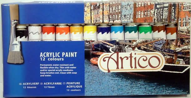 Image of Artico Acryl Paint Set 12 Color (IT3322)