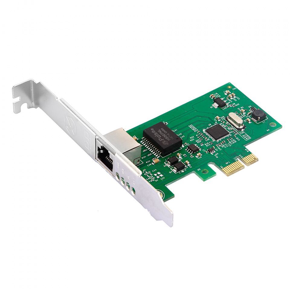Image of Intel Gigabit Desktop PCIe (PCI Express x1) Network Card 82574 INFO! (IT14135)