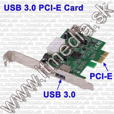 Image of PCI Express (x1) USB **3.0** Card 1+1 port (IT7891)