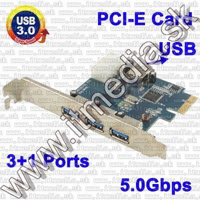 Image of PCI Express (x1) USB **3.0** Card 3+1 port (IT7892)