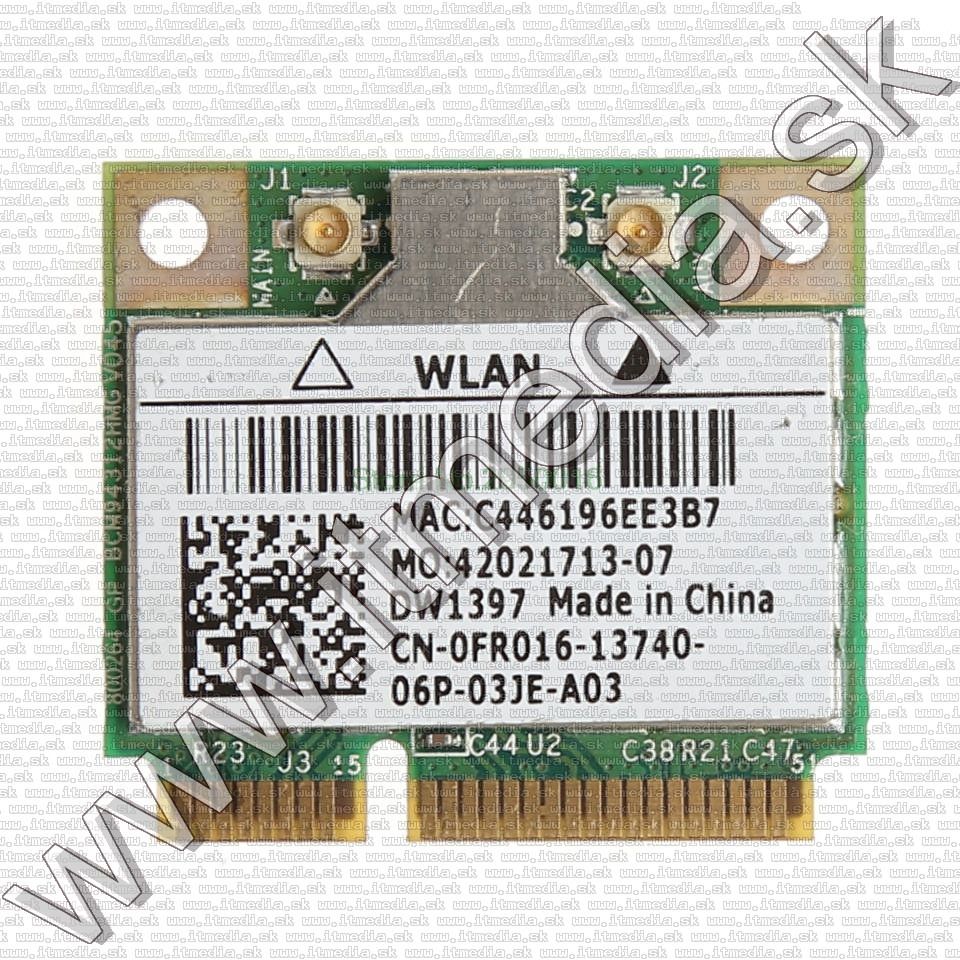 Image of mPCIe WLAN 802.11b/g Half Size Card BCM94312HMG2L DW1397 (IT14187)