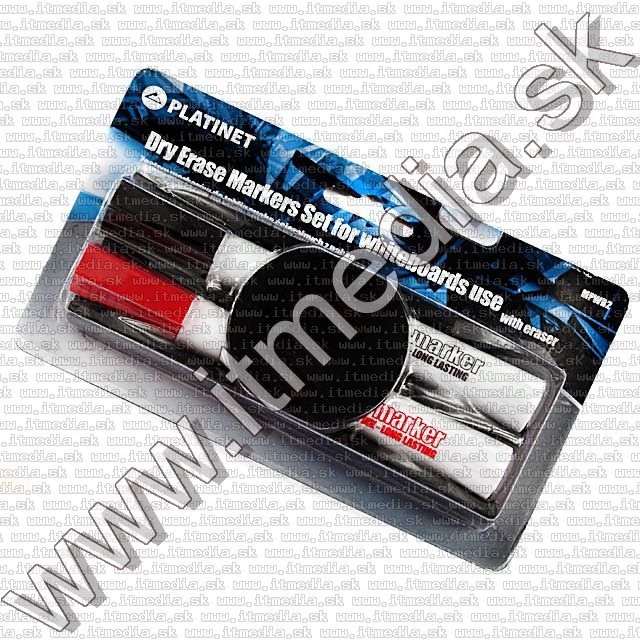 Image of Platinet Whiteboard Marker Set with Eraser (41321) (IT8821)