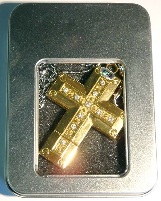 Image of Metal Cross PenDrive 4GB *Gold* (IT4336)