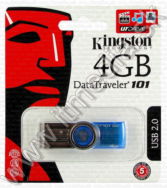 Image of Kingston USB pendrive 4GB *DT 101* Gen2 (IT5901)