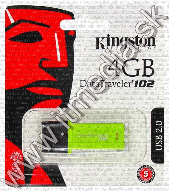 Image of Kingston USB pendrive 4GB *DT 102* (IT5874)