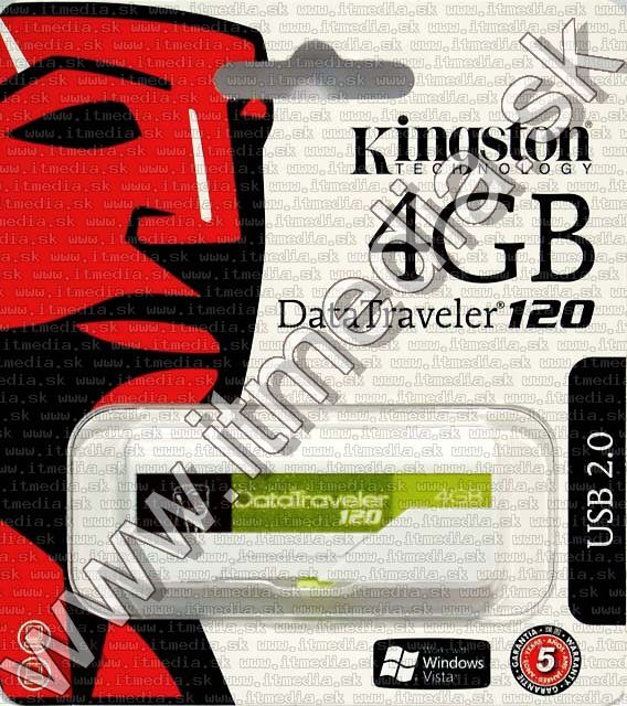 Image of Kingston USB pendrive 4GB *DT 120* (IT3895)