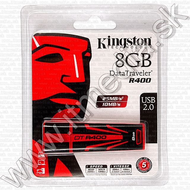 Image of Kingston USB pendrive 8GB *DT R400* (IT7401)