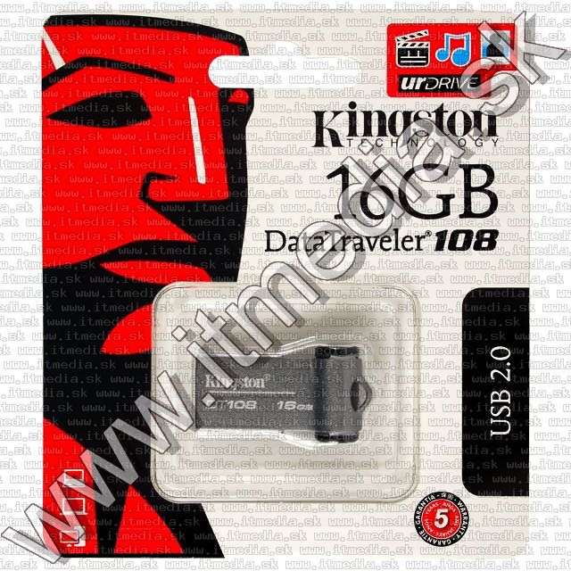 Image of Kingston USB pendrive 16GB *DT 108* (IT7434)
