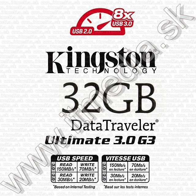 Image of Kingston USB 3.0 pendrive 32GB *DT Ultimate 3.0 G3* (IT8752)