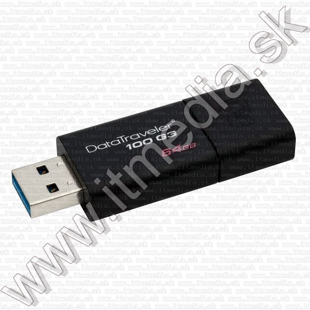 Image of Kingston USB 3.0 pendrive 64GB *DT 100 G3* (100/10 MBps) (IT8867)