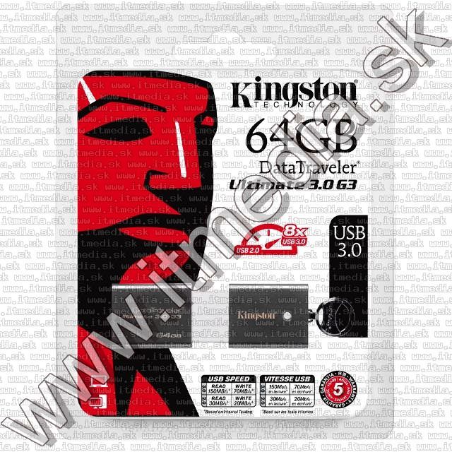 Image of Kingston USB 3.0 pendrive 64GB *DT Ultimate 3.0 G3* (IT8751)