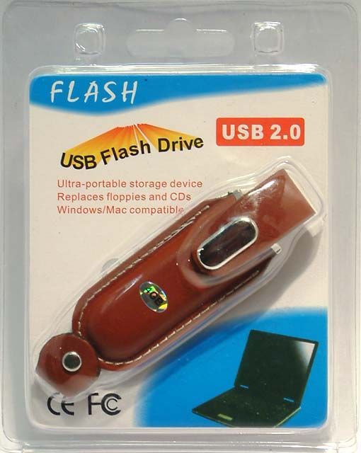 Image of Leather case PenDrive 2GB INFO! (IT4356)