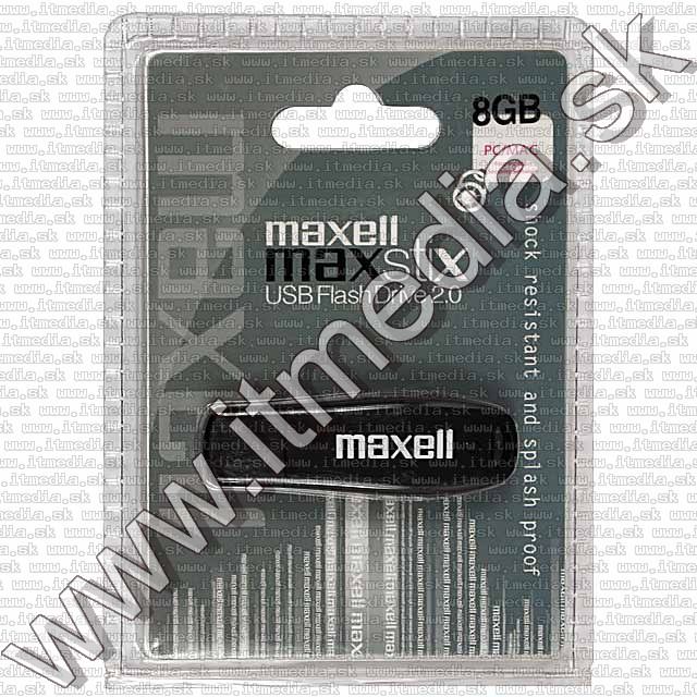 Image of Maxell Pendrive 8GB *MaxStiX BLACK* (IT7644)