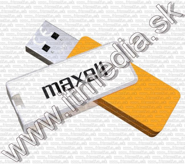 Image of Maxell Pendrive 64GB *Typhoon* *WHITE-ORANGE* USB 3.1 (IT13783)