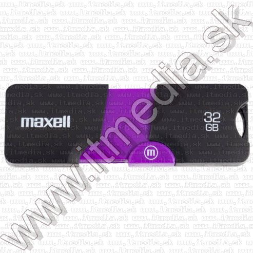 Image of Maxell Pendrive 32GB *Flix* USB 2.0 Black-Purple (IT14518)