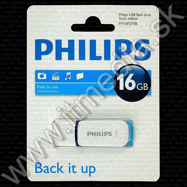 Image of Philips USB pendrive 16GB *SNOW* (IT7670)