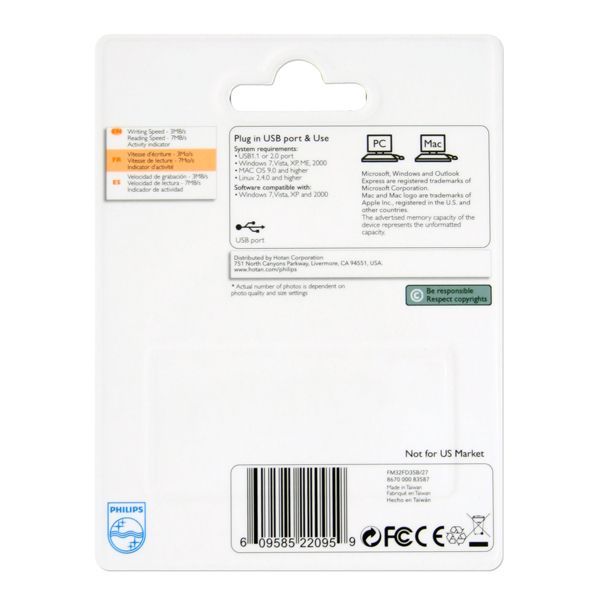 Image of Philips USB pendrive 32GB *URBAN* (IT7885)