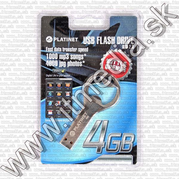 Image of Platinet USB pendrive 4GB *Sörnyitó* (41044) (IT5938)
