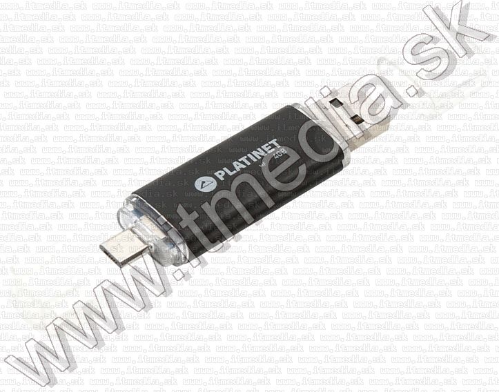 Image of Platinet USB pendrive 4GB AX-DEPO + microUSB (OTG) *Black* (43440) (IT13210)