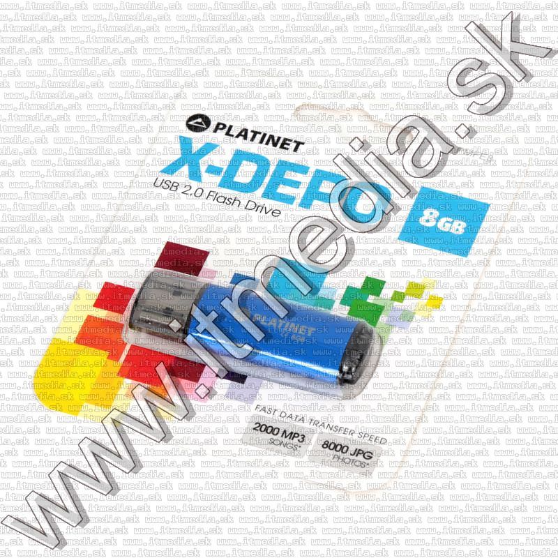 Image of Platinet USB pendrive 8GB X-Depo (42089) Blue (IT13447)