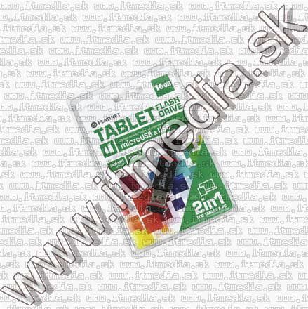 Image of Platinet USB pendrive 16GB NX-DEPO NANO + microUSB (OTG) Adapter (41993) (IT9669)