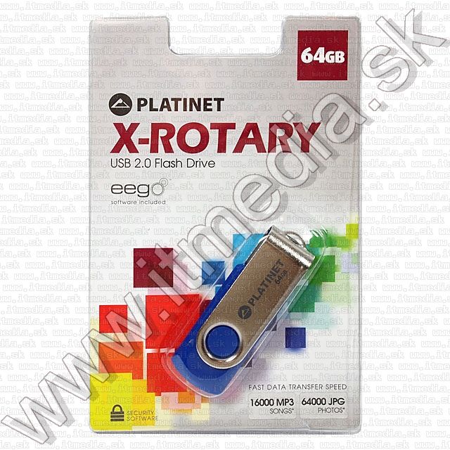 Image of Platinet USB pendrive 64GB X-Rotary (41406) (IT7931)