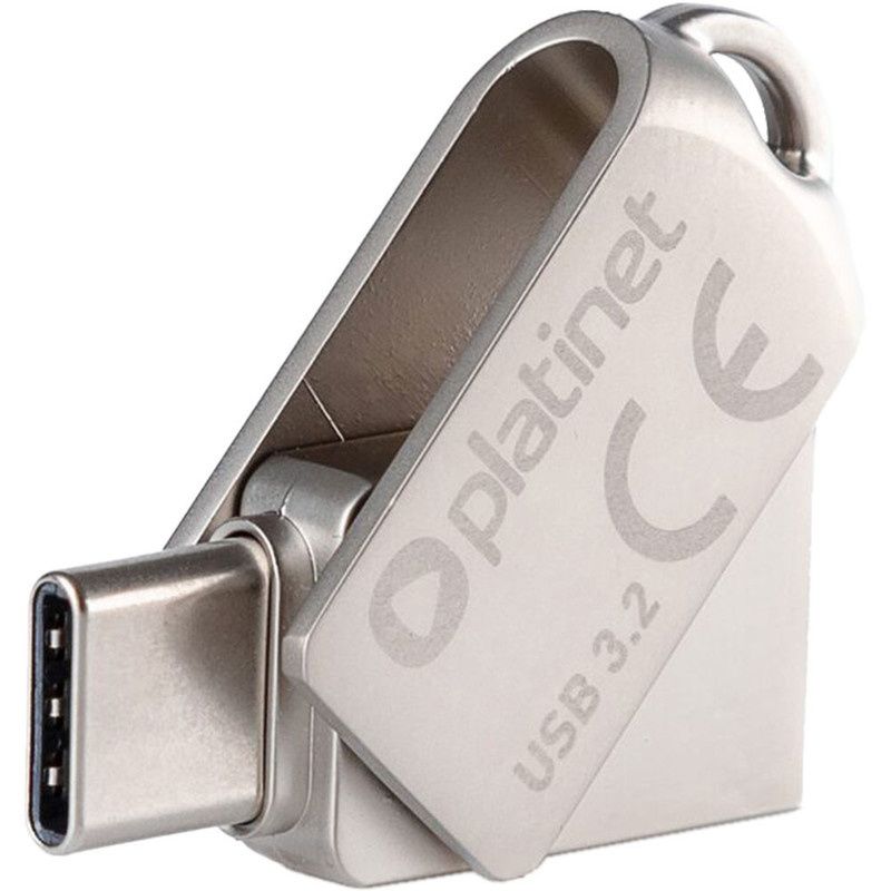 Image of Platinet USB-A USB-C 3.2 pendrive 128GB *Metal* (45969) (IT14847)