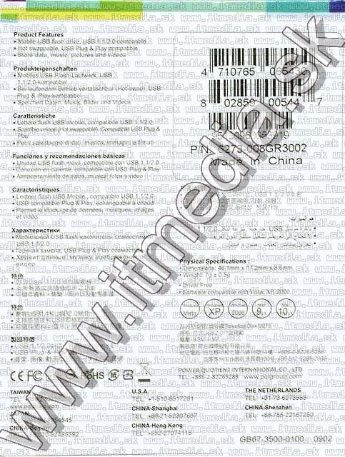 Image of PQI Pendrive 8GB *black* (IT4847)