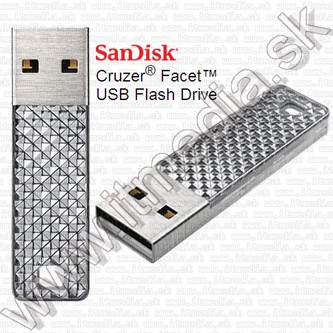 Image of Sandisk USB pendrive 8GB *Cruzer Facet Silver* (IT9429)