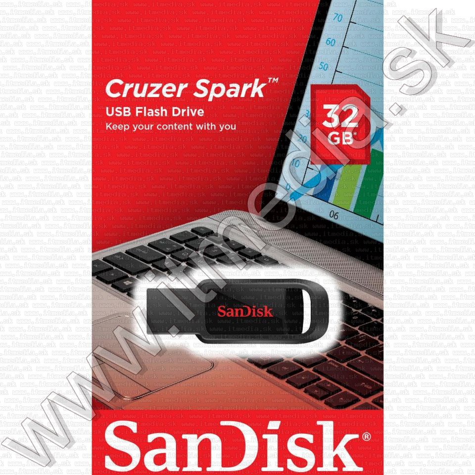 Image of Sandisk USB pendrive 32GB *Cruzer Spark* SDCZ61-032G-G35 (IT13791)