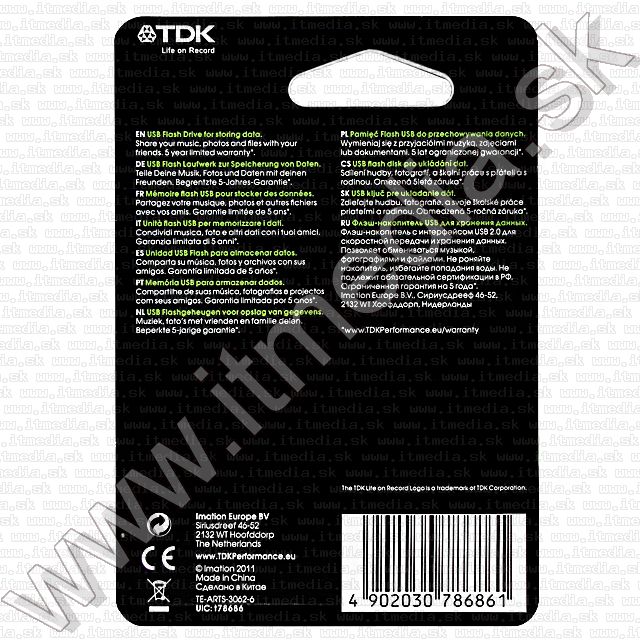 Image of TDK USB 2.0 Pendrive 32GB (TF090) (IT7246)