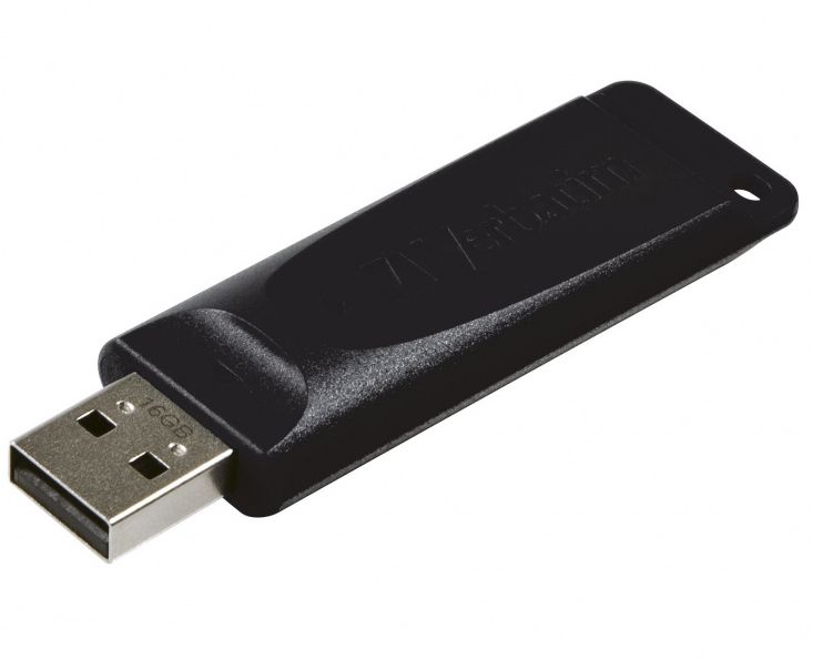 Image of Verbatim 16GB USB 2.0 Pendrive Slider (98696) (IT14628)