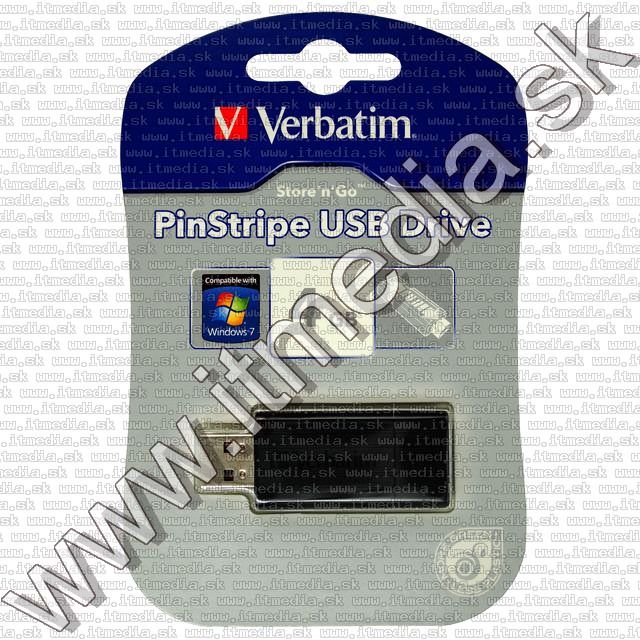 Image of Verbatim 4GB USB Pendrive PinStripe (49061) (IT7283)