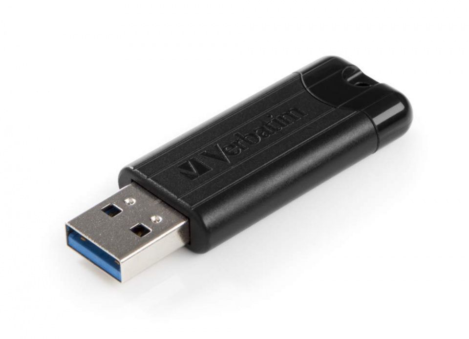 Image of Verbatim 64GB USB 3.0 Pendrive PinStripe (49318) (IT14625)
